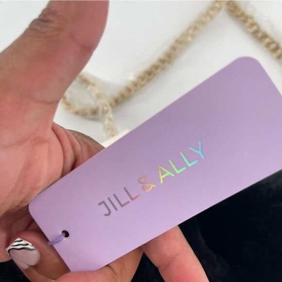 Jill & Ally Women’s Black Faux Fur Convertible Clutch Crossbody Bag One Size - Picture 11 of 16